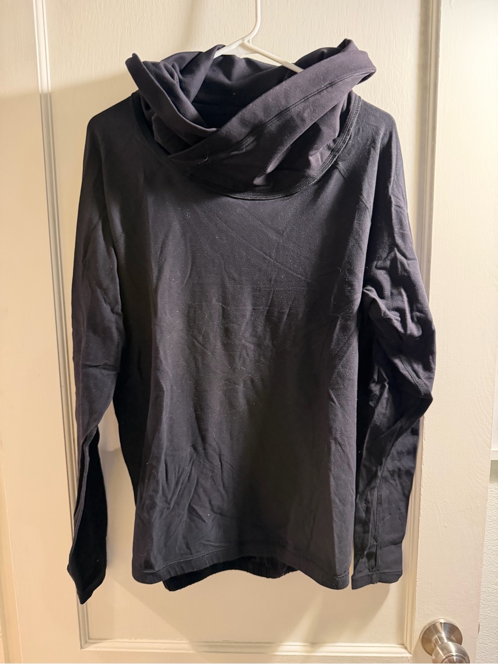 lululemon athletica Black Performance Top with Reflective Logo